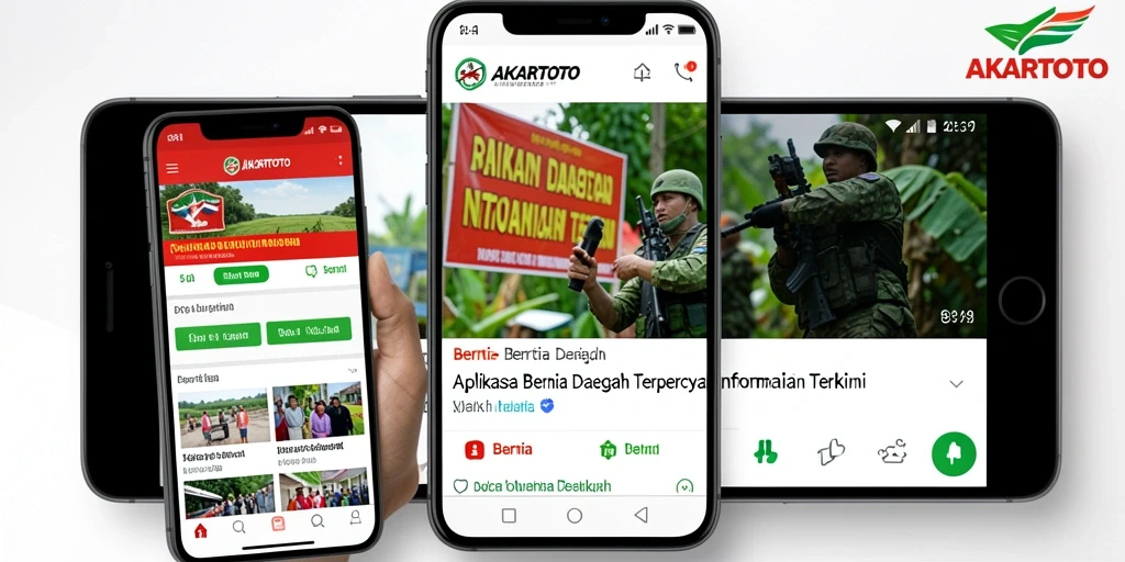 Antarmuka pengguna AKARTOTO menampilkan berita daerah dengan menarik.