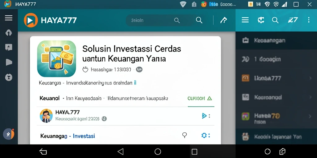 Antarmuka HAYA777 menampilkan fitur-fitur investasi yang menarik dan mudah digunakan.